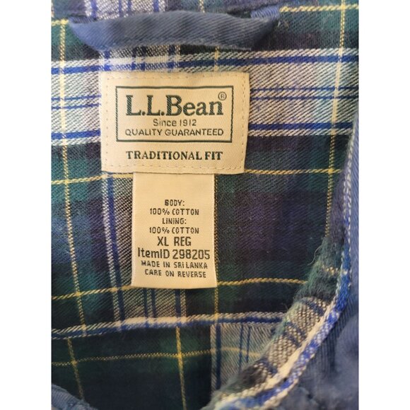 L.L. Bean Mens Chore Coat Workwear Jacket Flannel lined Blue XL Barn Trucker - Picture 3 of 7